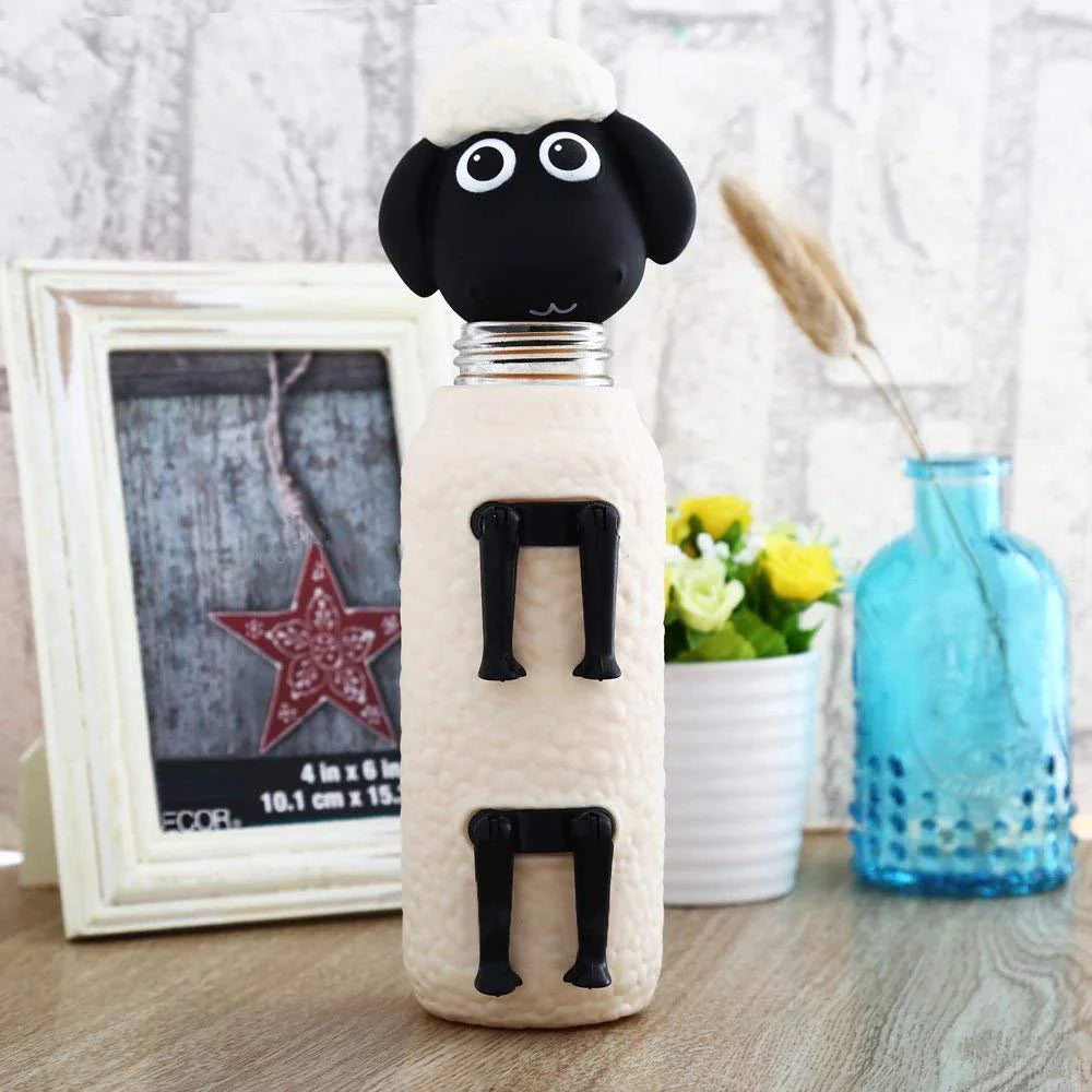 Sheepy Sip Glass Water Bottle