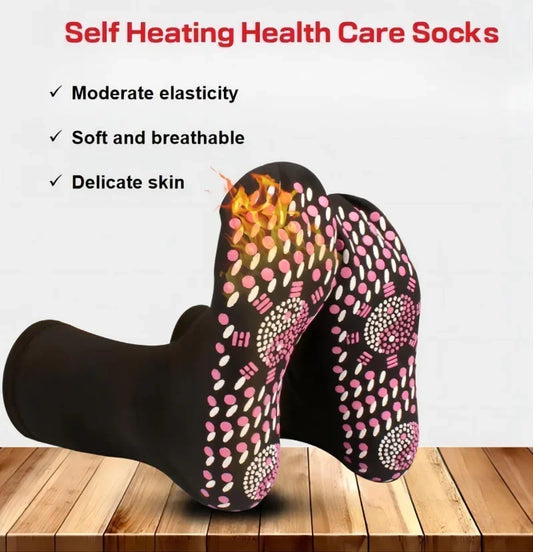 Tourmaline Acupressure Self-Heating Shaping Socks