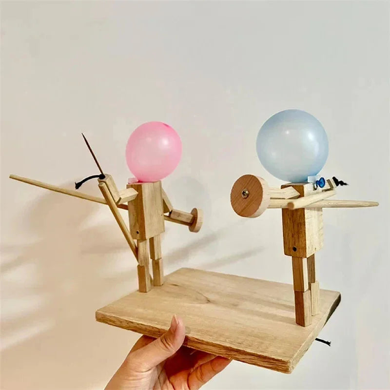 Wooden Fencing Puppets