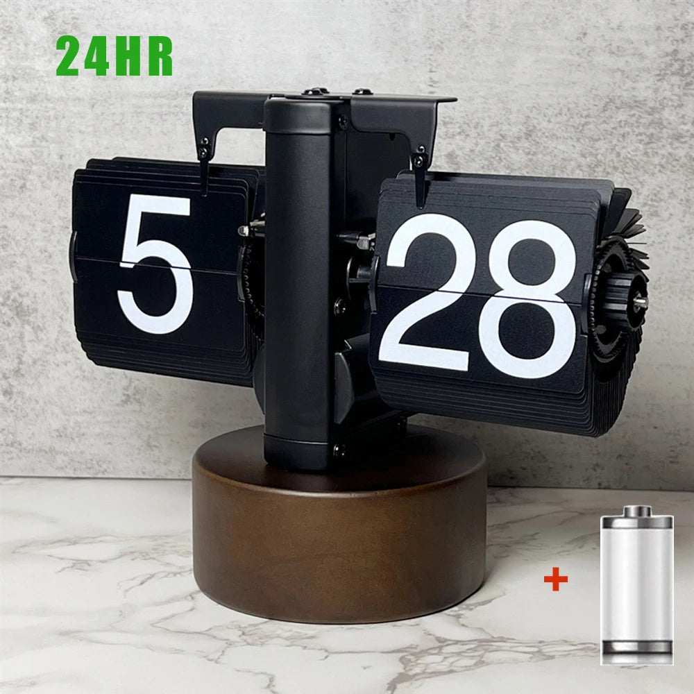 AutoFlip Modern Desk Clock