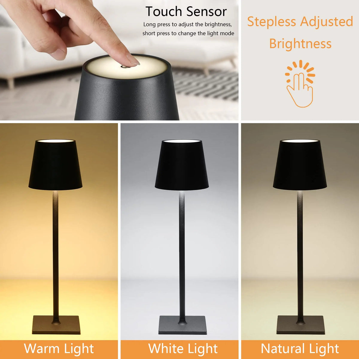 LuminaTouch™ Rechargeable Lamp