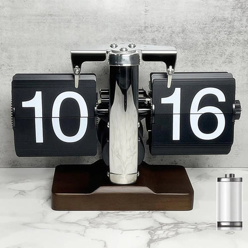 AutoFlip Modern Desk Clock