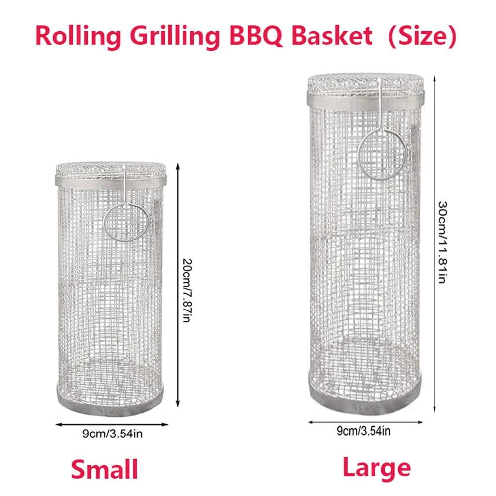 GrillEase™ Rolling BBQ Basket