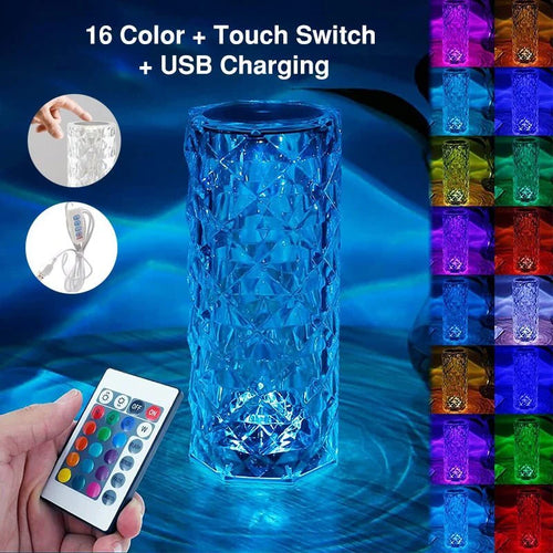 Touching Control Crystal Lamp